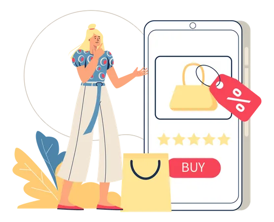 Online Shopping  Illustration