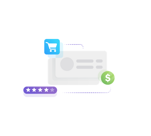 Online shopping  Illustration