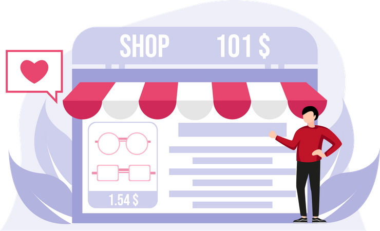 Online Shopping  Illustration