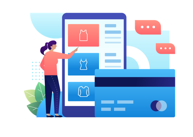 Online Shopping  Illustration