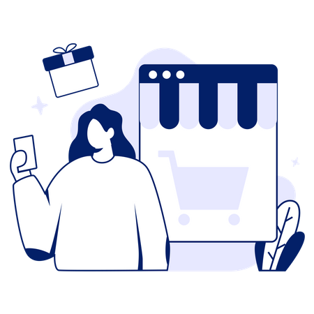 Online Shopping  Illustration