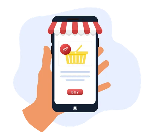 Online shopping  Illustration