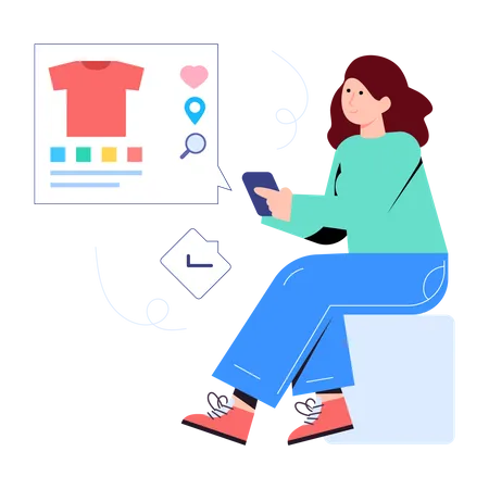 Online Shopping  Illustration