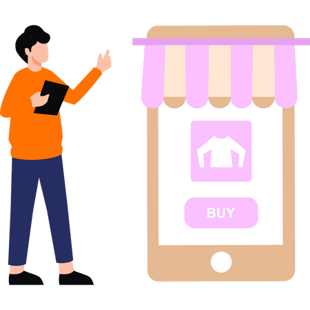 Online shopping  Illustration