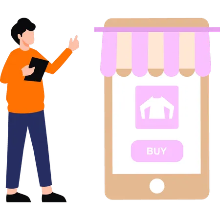 Online shopping  Illustration