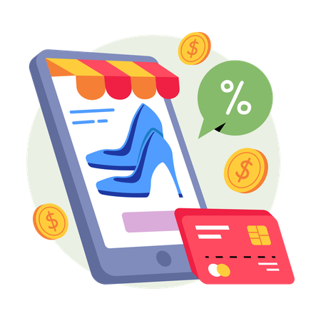 Online Shopping  Illustration