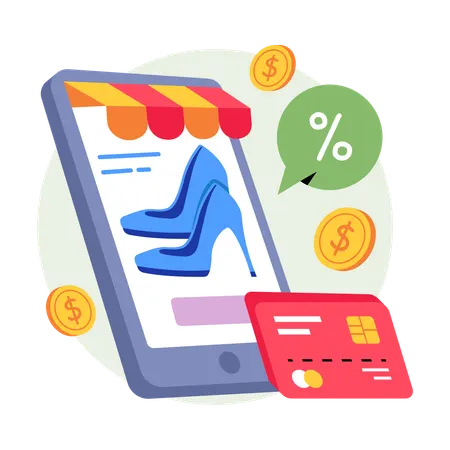 Online Shopping  Illustration