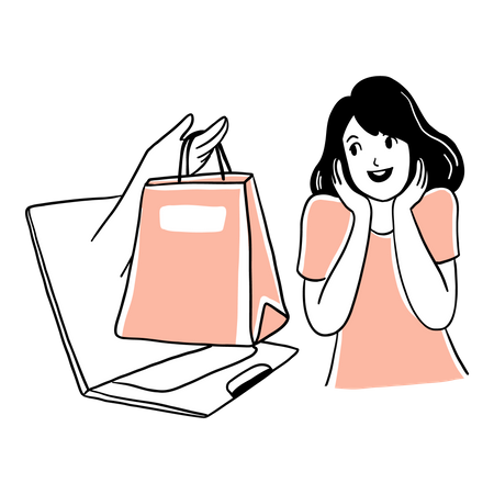 Online Shopping  Illustration