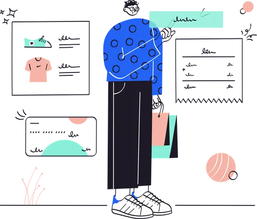 Online shopping  Illustration