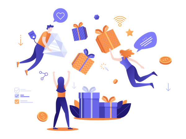 Online Shopping  Illustration