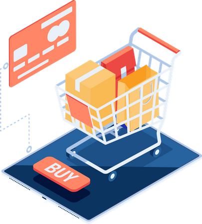 Online Shopping  Illustration