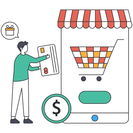 Online Shopping  Illustration