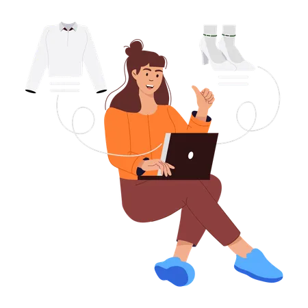 Online Shopping  Illustration