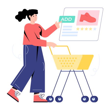 Online Shopping  Illustration