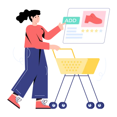 Online Shopping  Illustration