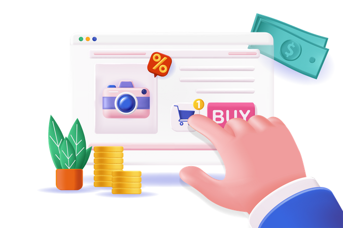 Online Shopping  Illustration