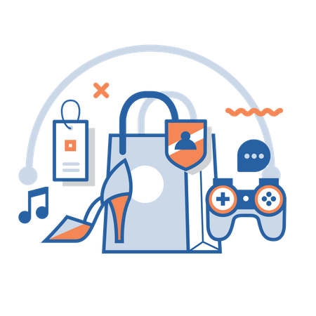 Online Shopping  Illustration