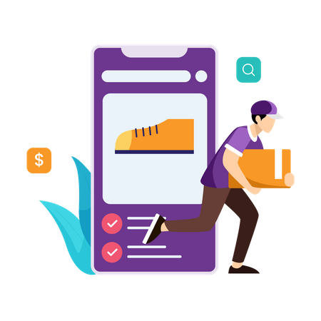 Online Shopping  Illustration