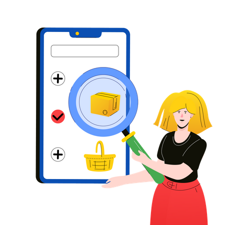 Online shopping  Illustration