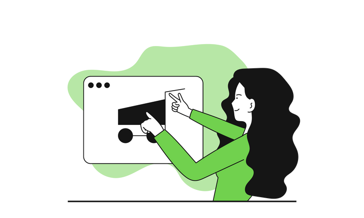 Online shopping  Illustration