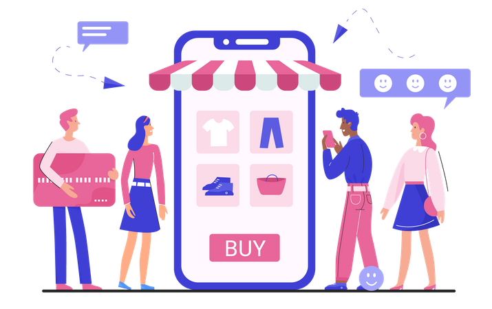 Online Shopping  Illustration