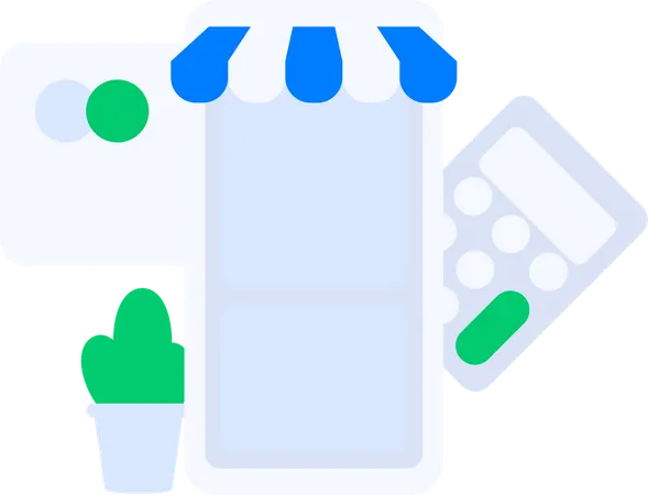 Online shopping payment  Illustration