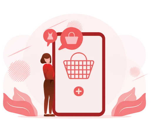 Online Shopping Platform  Illustration