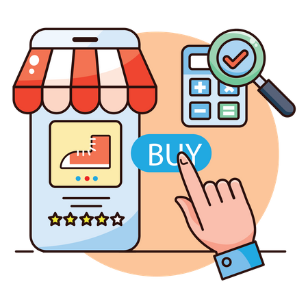 Online Shopping Platform Illustration