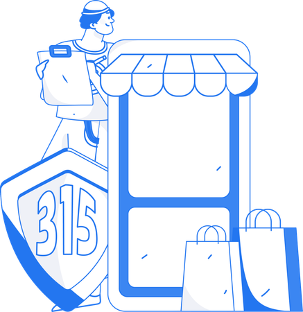Online shopping rights under 315  Illustration