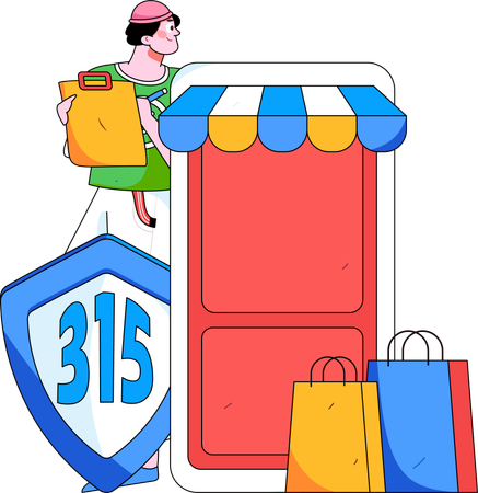 Online shopping rights under 315  Illustration