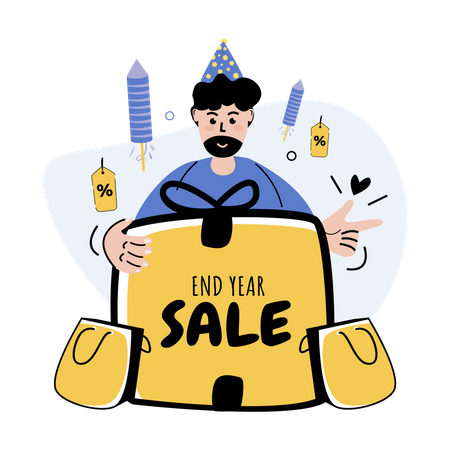 Online shopping sale  Illustration