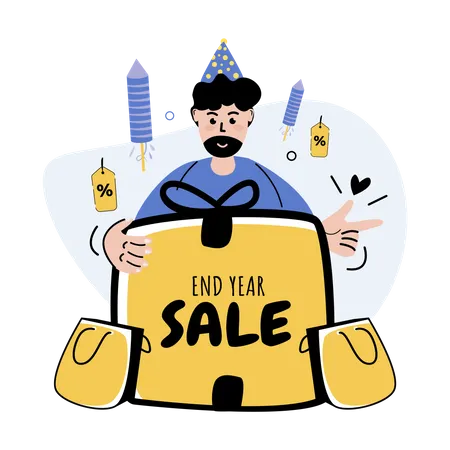 Online shopping sale  Illustration