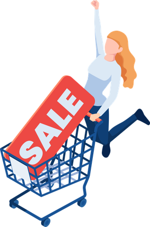 Online Shopping sale  Illustration