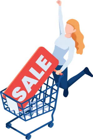 Online Shopping sale  Illustration