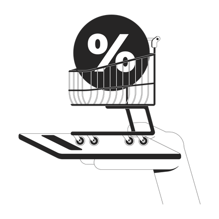 Online shopping sale  Illustration