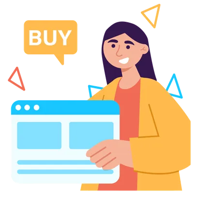 Online shopping store  Illustration