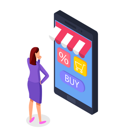 Online Shopping Store  Illustration