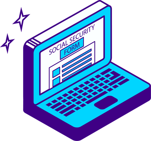 Online social security  Illustration