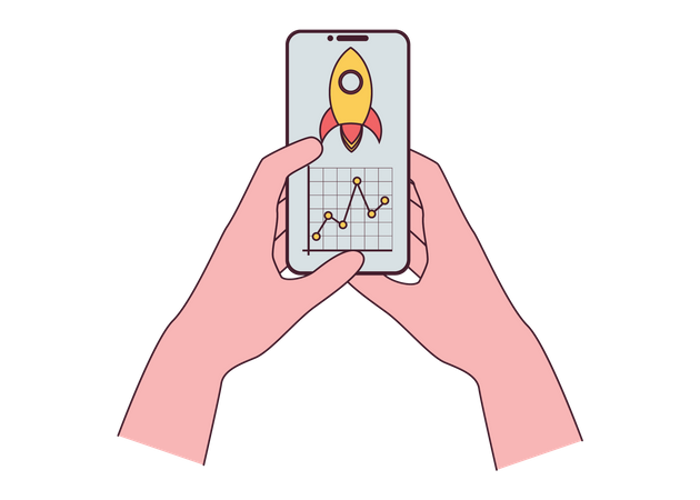 Online startup analysis  Illustration