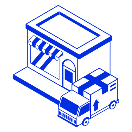 Online store  Illustration