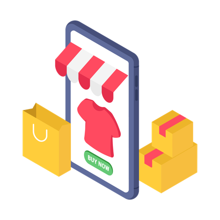 Online store  Illustration