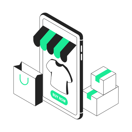 Online store  Illustration