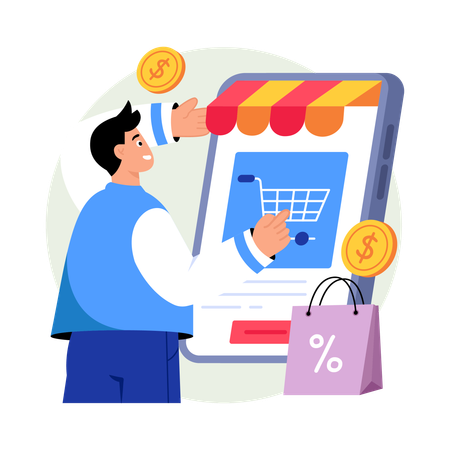 Online Store  Illustration