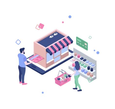 Online store  Illustration