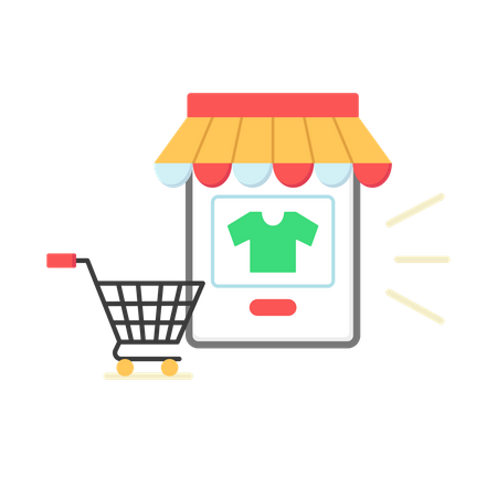 Online store  Illustration