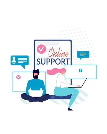 Online support  Illustration