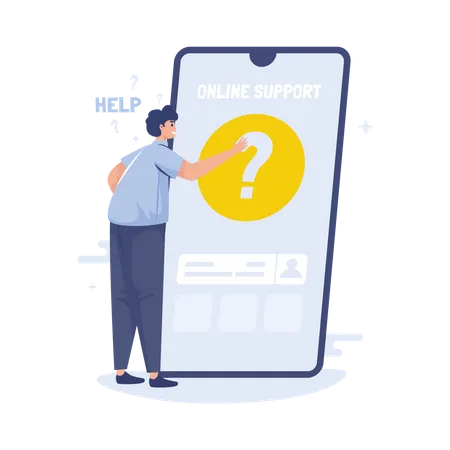 Online support information center  Illustration