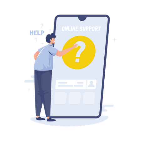 Online support information center  Illustration