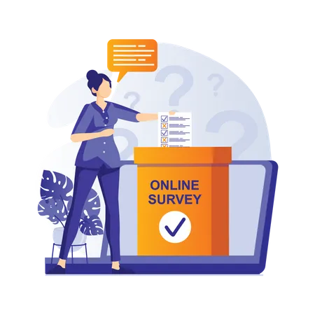 Online survey Illustration
