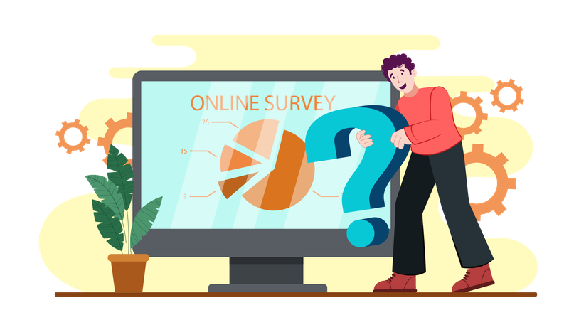 Online Survey  Illustration